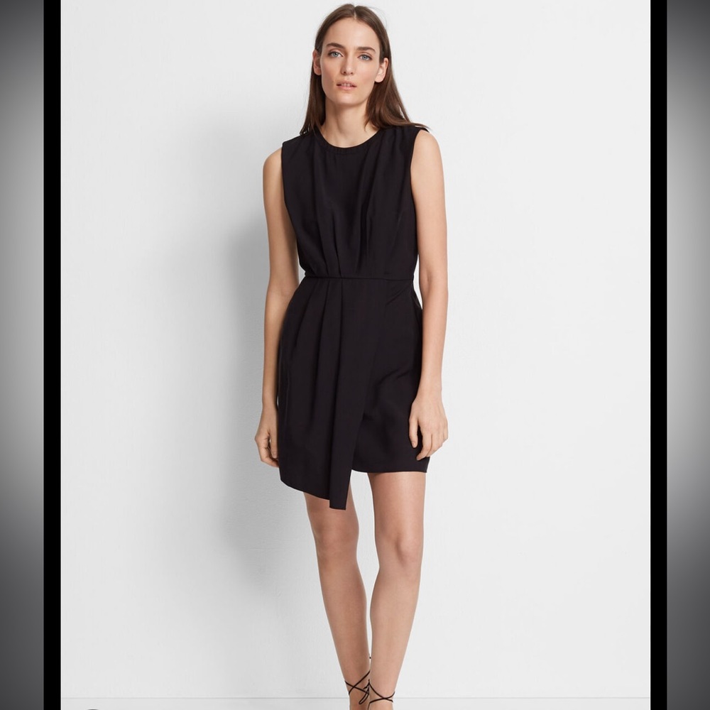 Club Monaco Perdeta Pleated Faux Wrap Dress Size 4